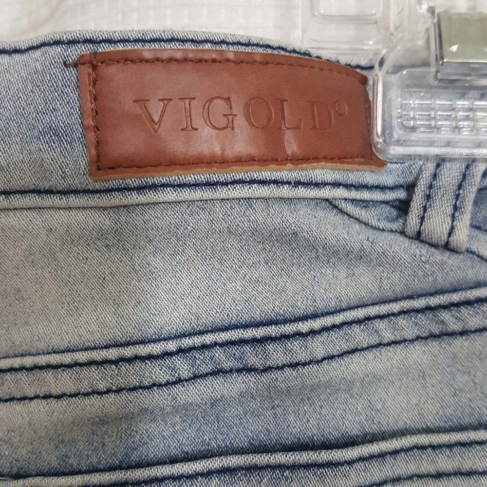 🌞Vigold blue distress frayed hem shorts size 7/8 - Picture 4 of 5